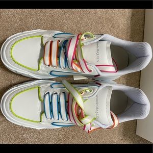 ⭐️BRAND NEW⭐️ Alexander McQueen Court Trainer Sneaker Multicolor 39